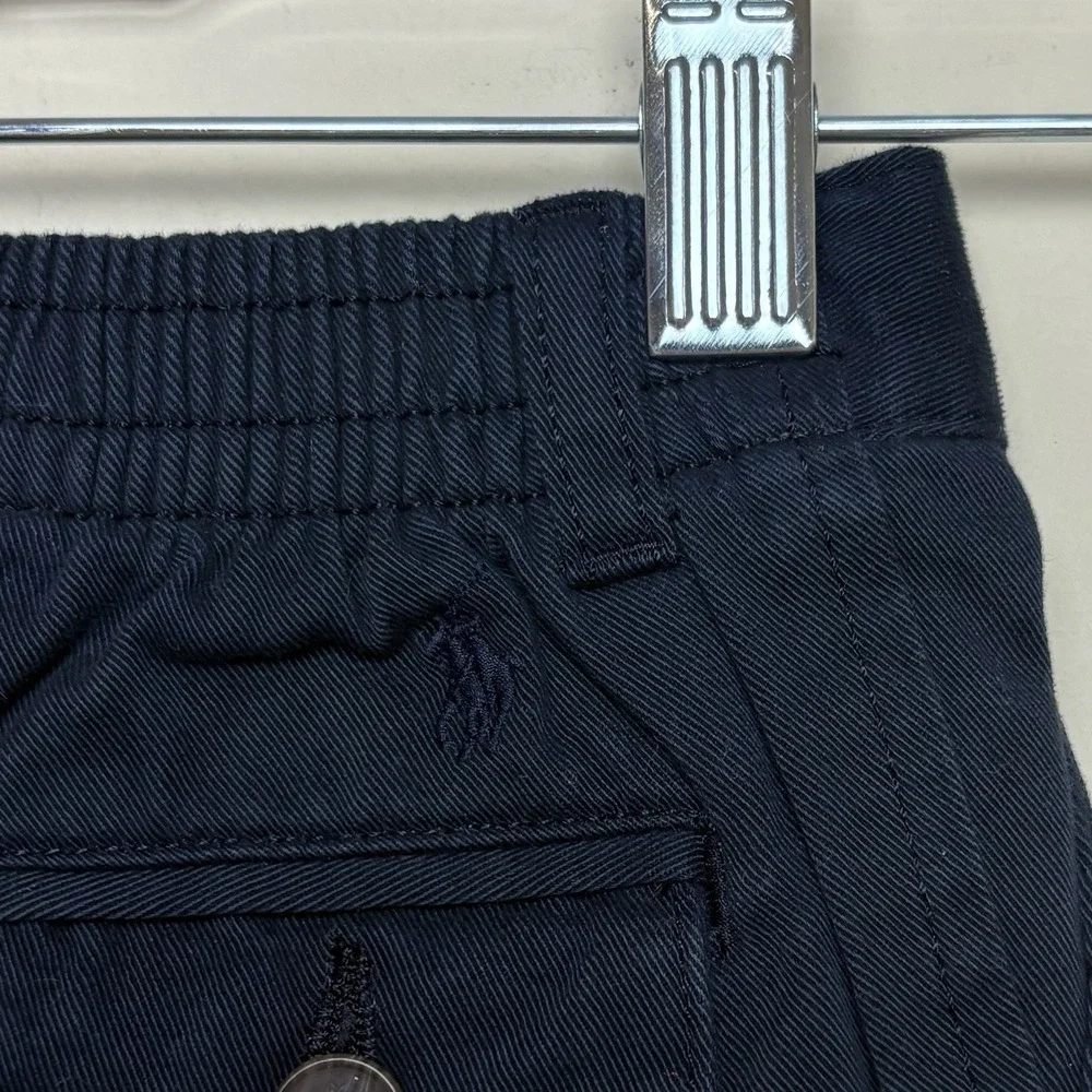 Ralph Lauren Navy Blue Chino Dress Pants Baby Boy Sz 9 Months Polo Pony Logo